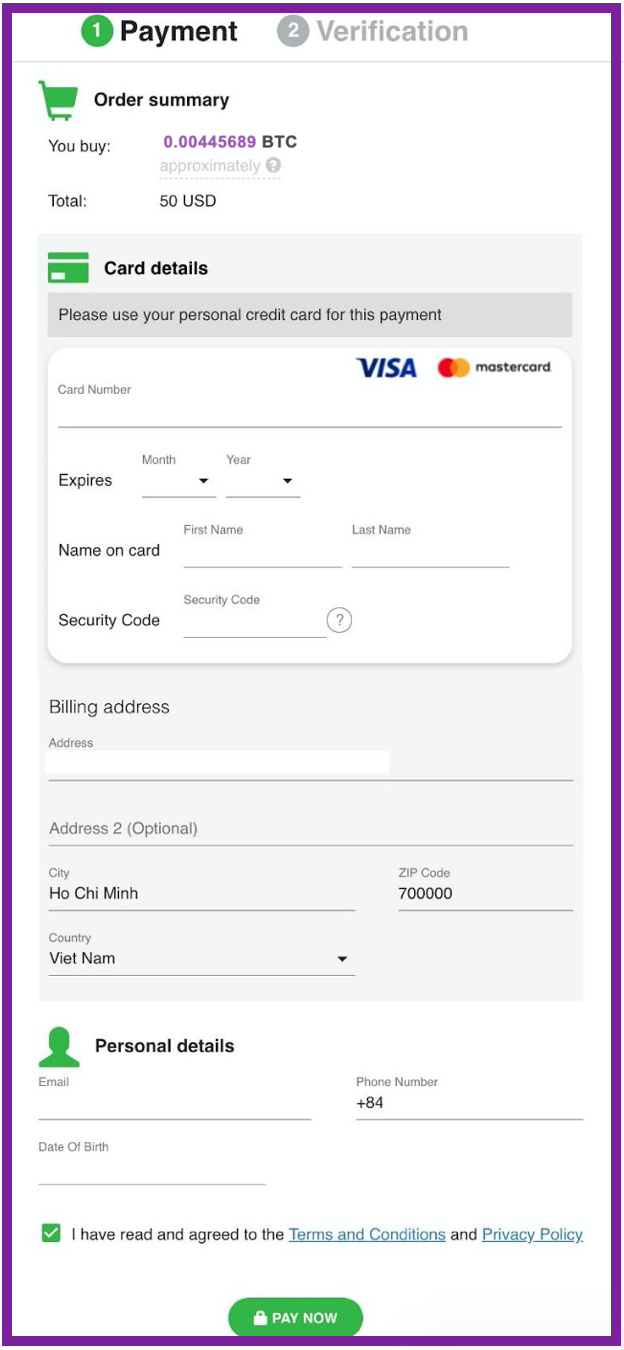 Use Simplex to Buy Bitcoin with Credit Card on Remitano