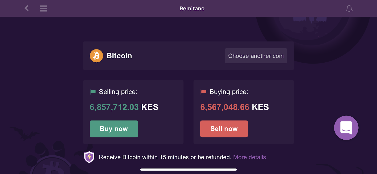 Use KES to buy Bitcoin in Kenya with our Fiat Wallet