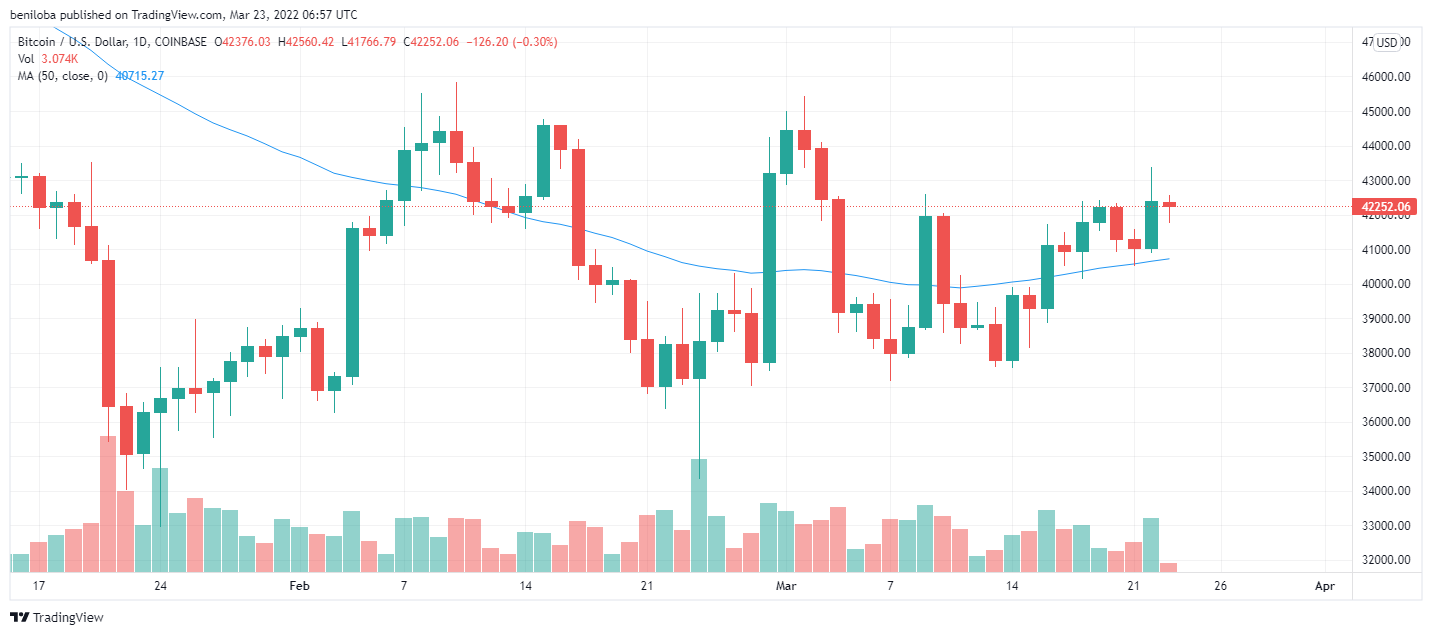 The crypto market receives significant boost at Bitcoin hits $43,000